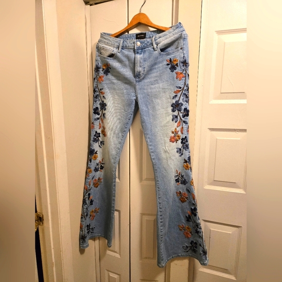 DRIFTWOOD Blue Straight Leg Jeans with Distressed Detailing 30.34 - Picture 14 of 16